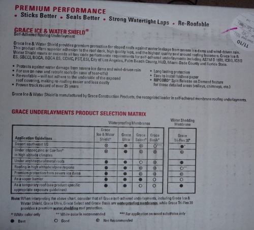 Grace Ice & Water Shield Instructions