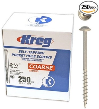 Kreg 2-1/2 Course Washer Head 250 Pack