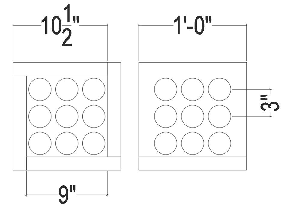 Light Cube Fixture Drawing