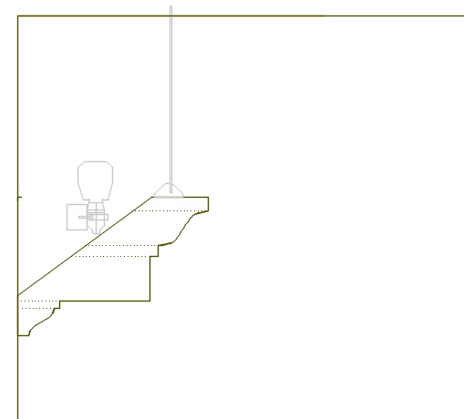 Lighting Cornices Drawing