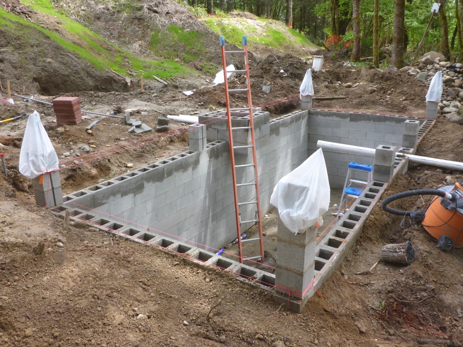 Rain Tank With Posts Started