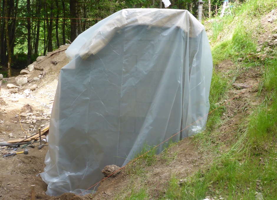 Cave Covered With Polyethylene