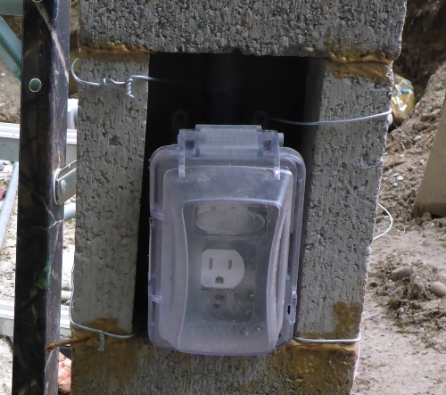 Electrical Power Outlet On Lamppost