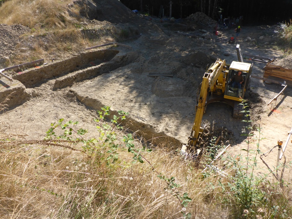 Footing Excavation From North East Above