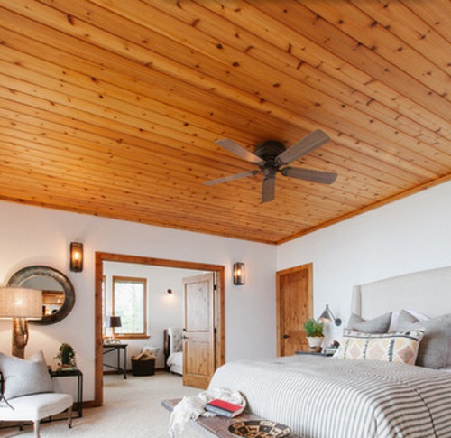 Interior Design Wood Plank Ceiling