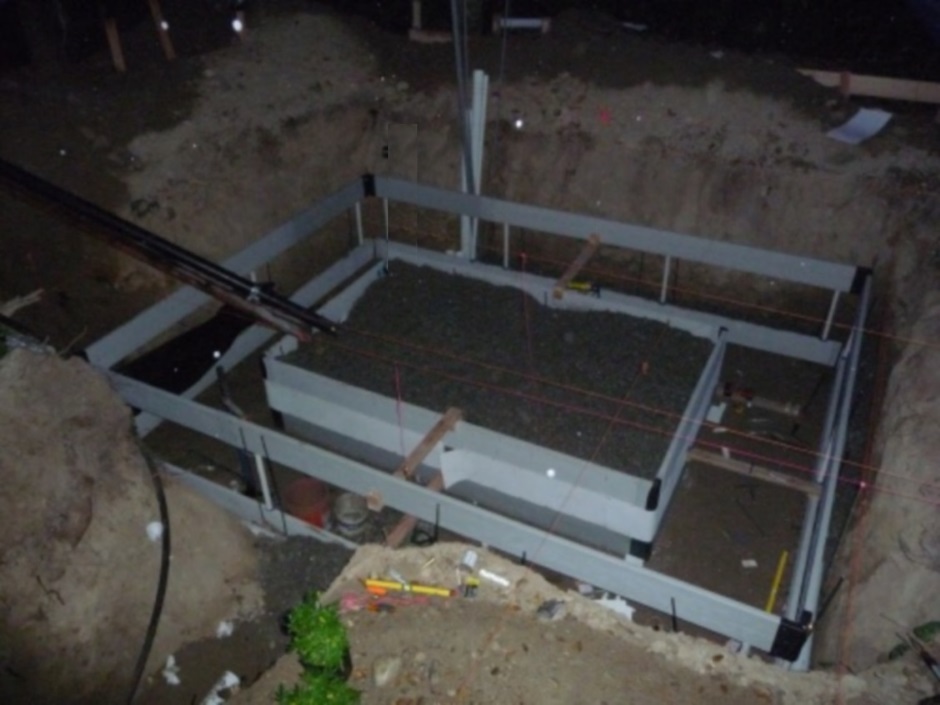 Eval build - Foundation Form-a-drain done