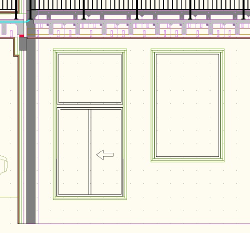 Window bucking CAD drawing